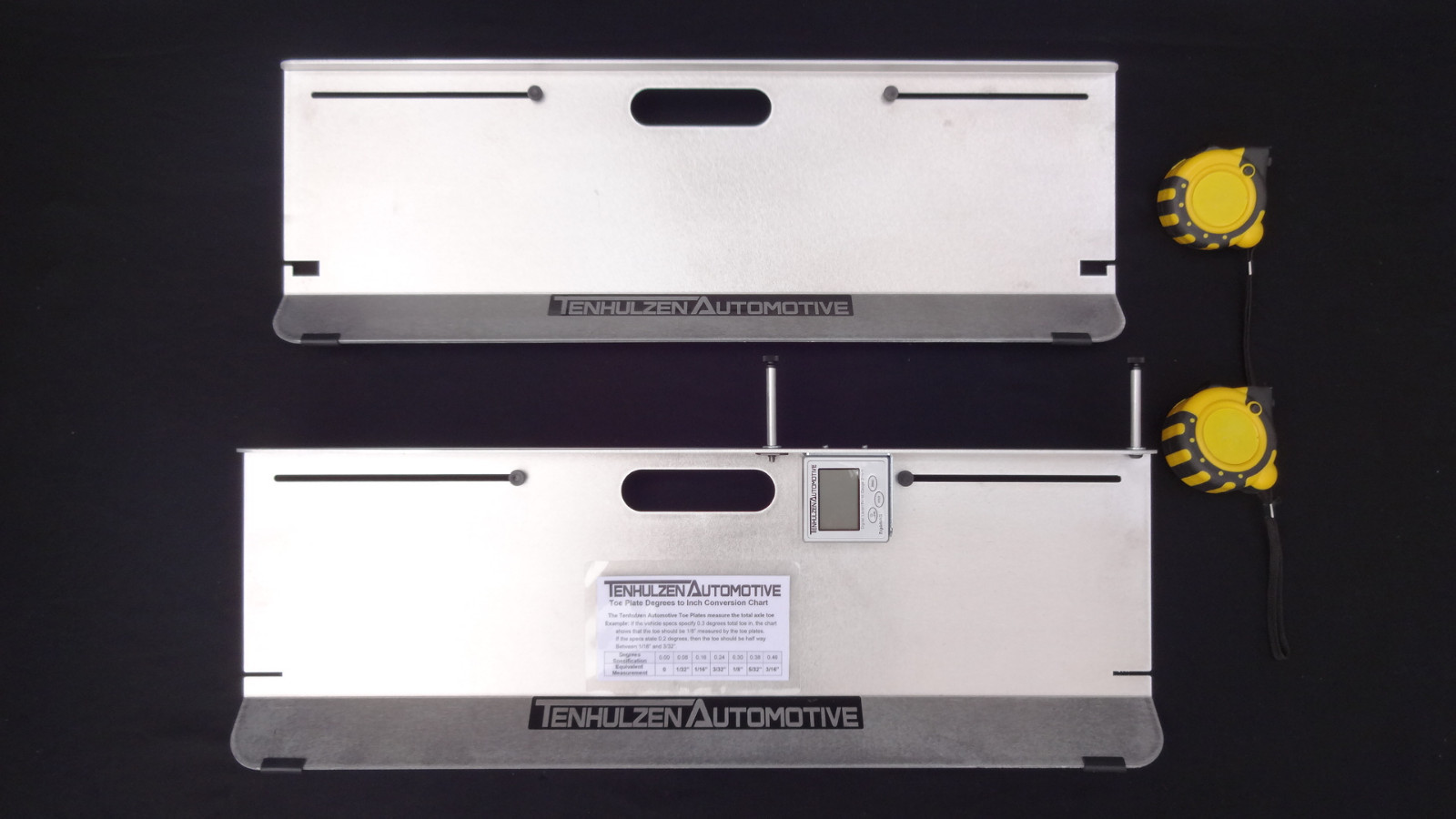 Tenhulzen Automotive DIY Wheel Alignment Tool, Accurate, fast, toe plates+camber