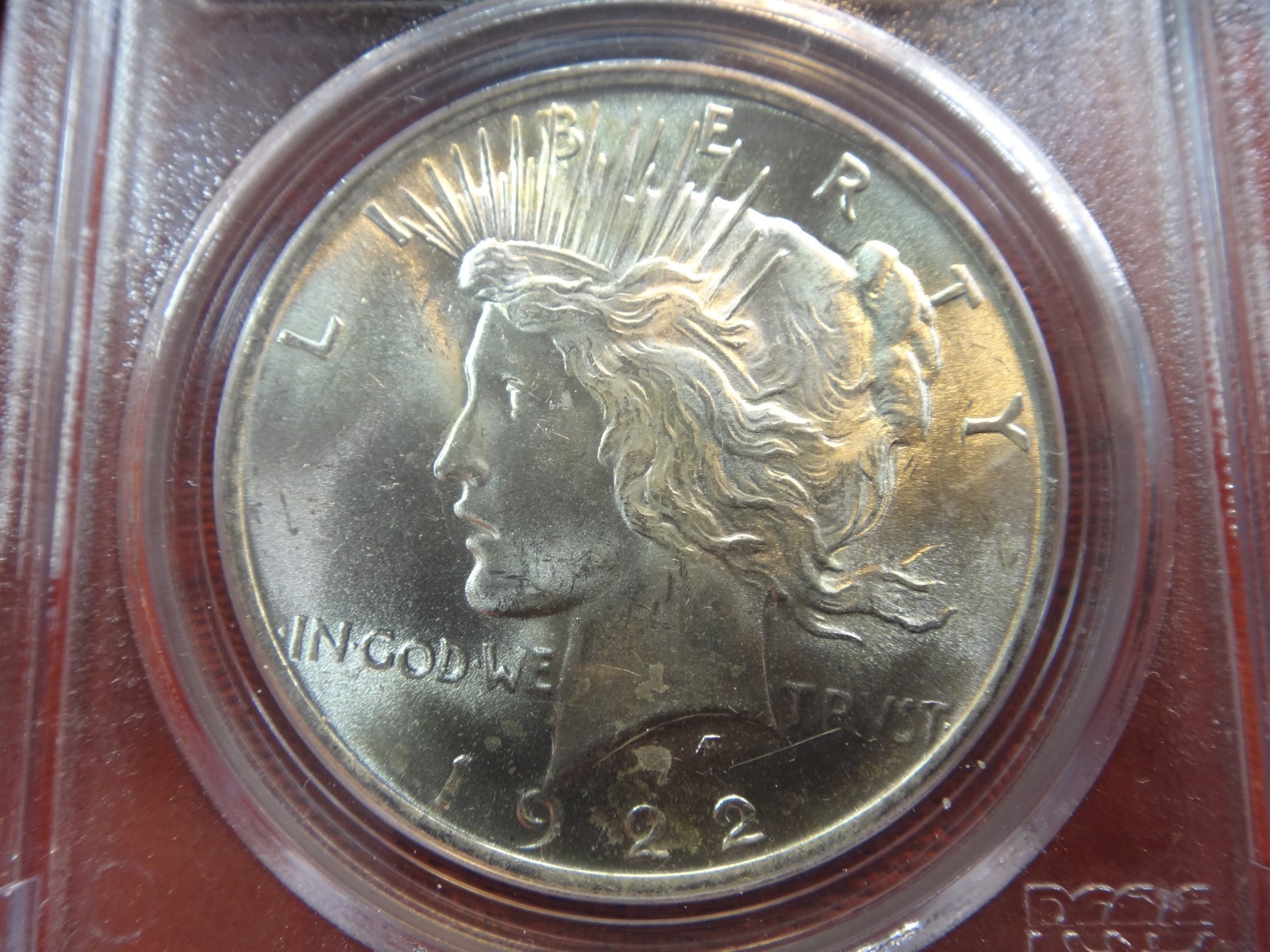 1922 United States Silver Peace Dollar $1 PCGS Graded MS64 - (Older Green Label)