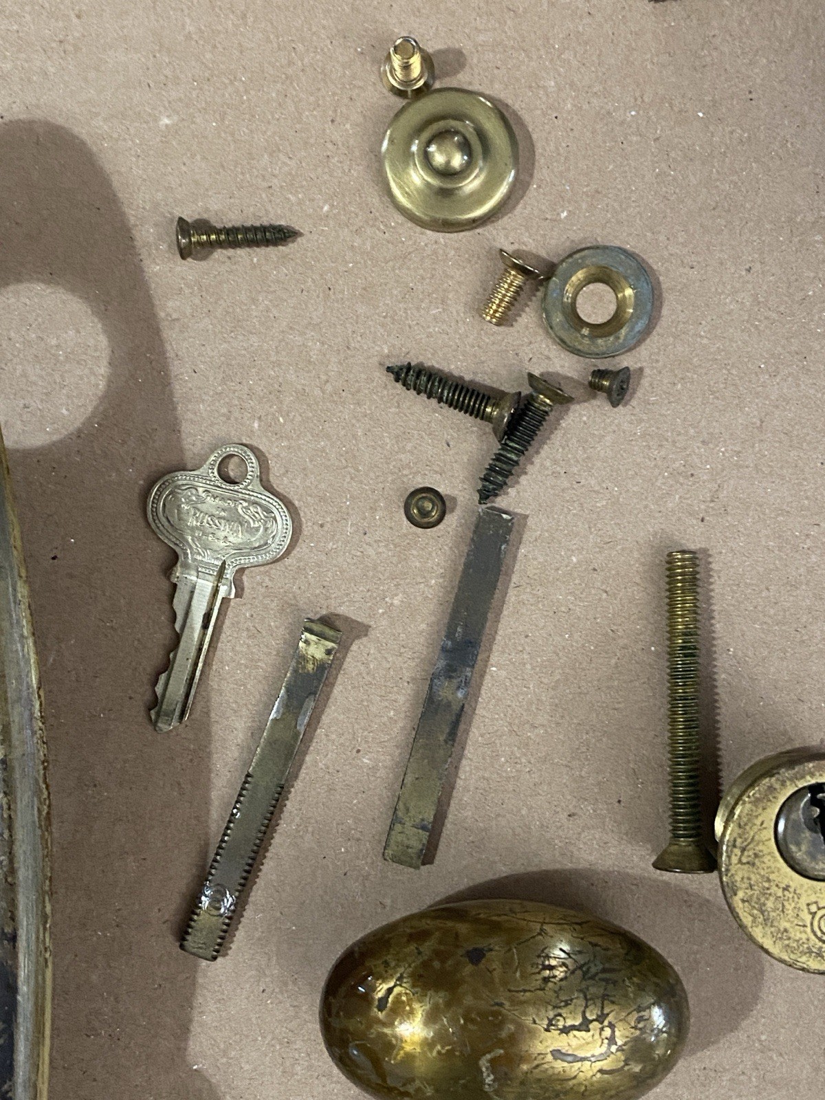 Vintage Brass Baldwin Entry Mortise Lock Set Springfield Estate Collection 1970s