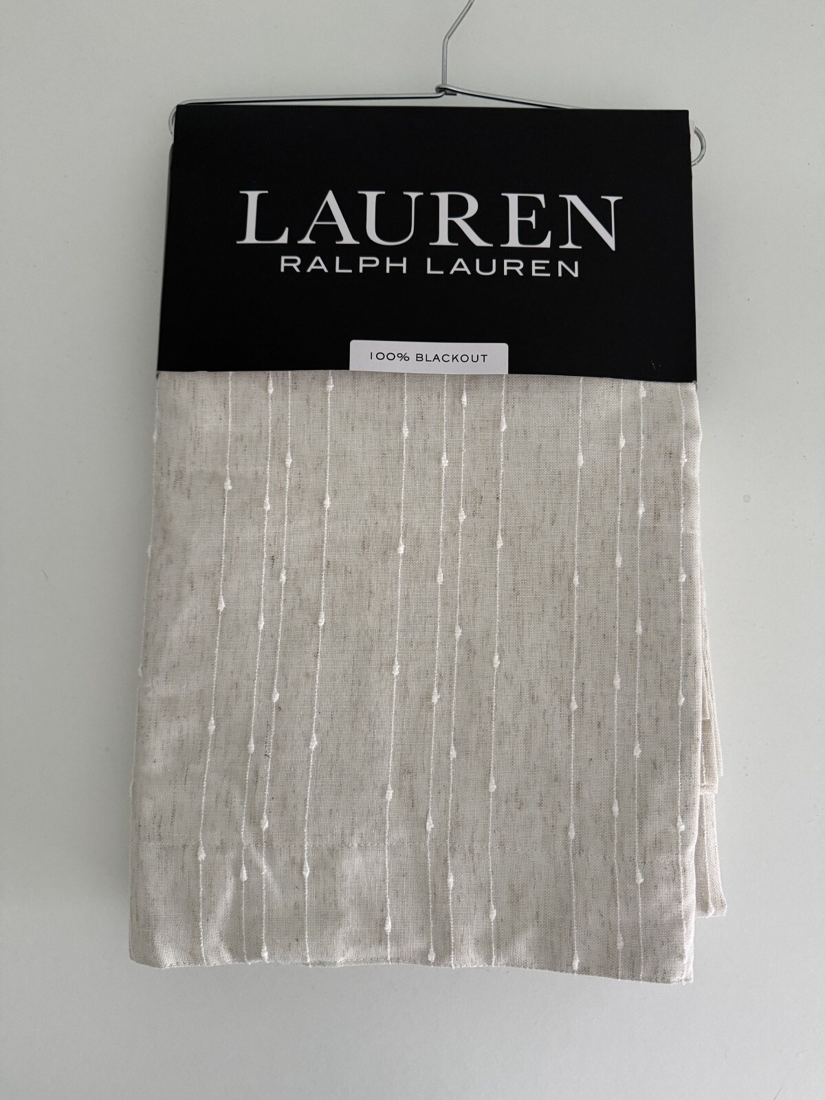 Ralph Lauren Window Curtains 2 Panels Blackout 54 x 96 Linen Blend Fully Lined