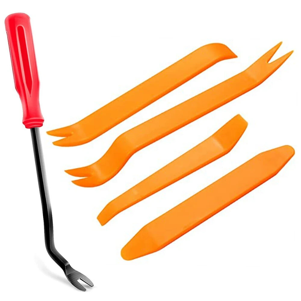 5 Auto Trim Removal Tool Kit Car Panel Door Window Fastener Remover Pry Tool Set