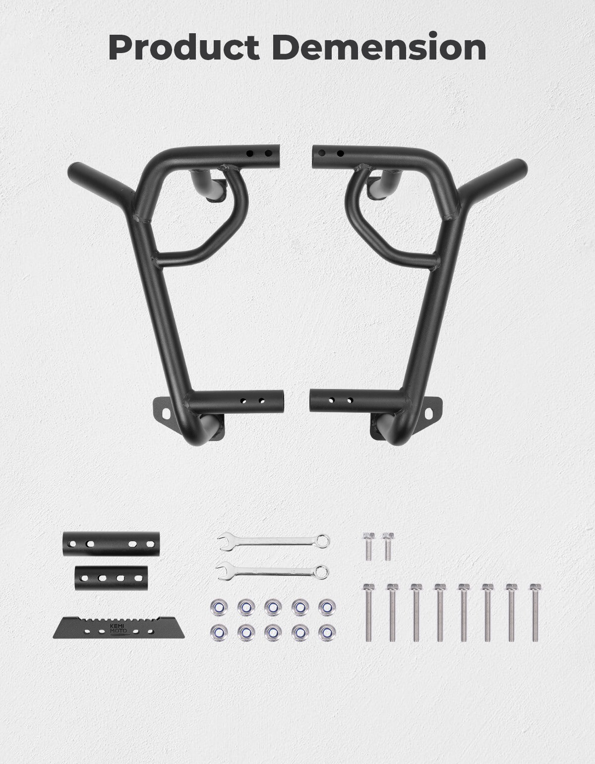 KEMIMOTO For Can-Am Maverick R 2024-2025 #715007172 Rear Bumper Runner Guard