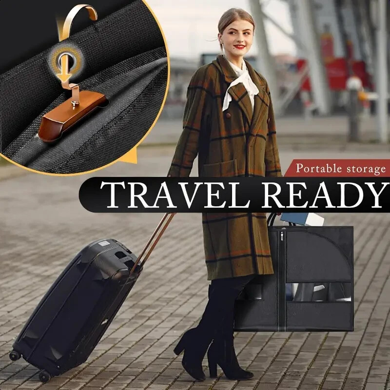 Set of 5 Garment Bag Suit Bag for Storage and Travel 40 Inch Washable Suit Cover