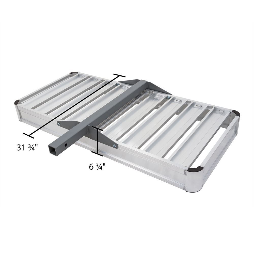 Elevate Outdoor Hitch Cargo Carrier Tray Aluminum Class III/IV 550 lb. Capacity
