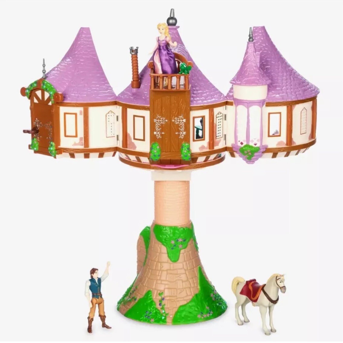 Disney Parks 2024 Tangled Rapunzel Tower Playset Flynn Maximus NEW