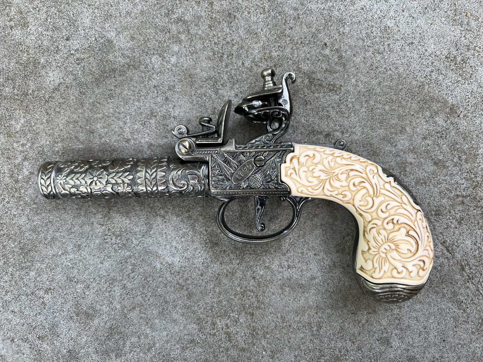 NEW Denix Colonial Replica 18th Century Charing Cross Ornate Flintlock PROPS