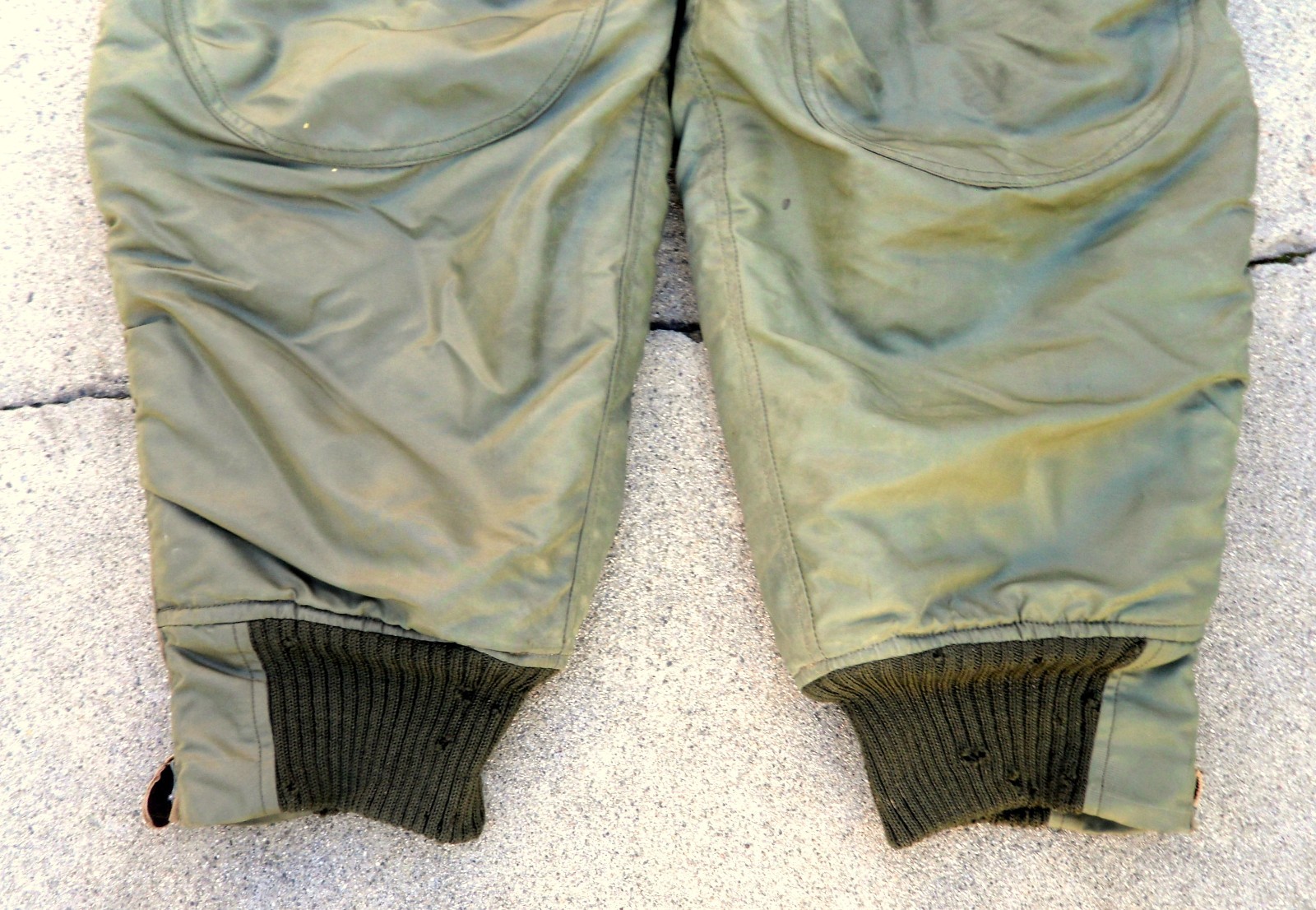 Vtg 50s US Air Force Type F-1 Aircrew Trousers Flight Pants Sz 36 Crown Zipper