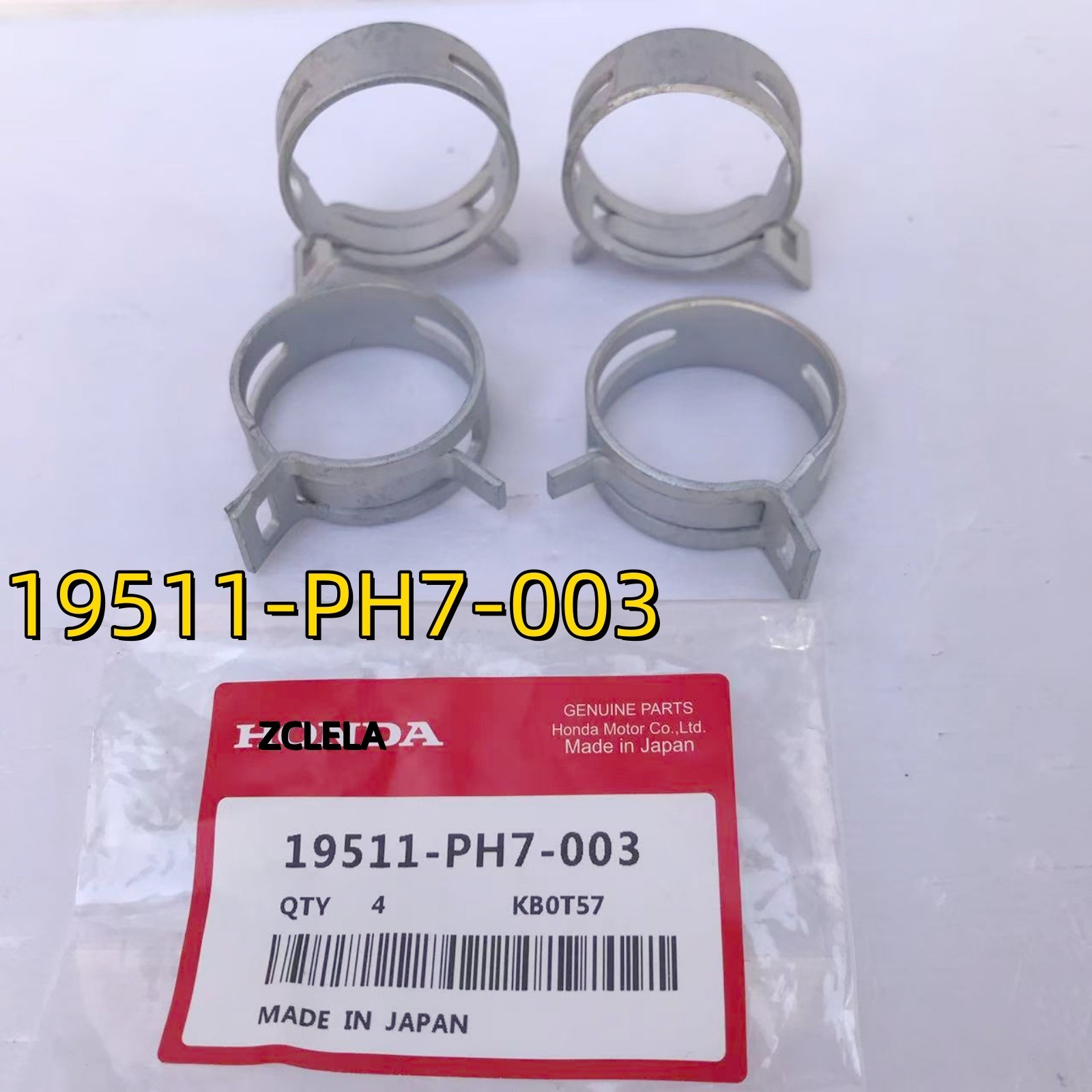 OEM 4X For HONDA 1986-2021 FOUR CLAMPS FOR RADIATOR HOSE 36.5mm 19511-PH7-003