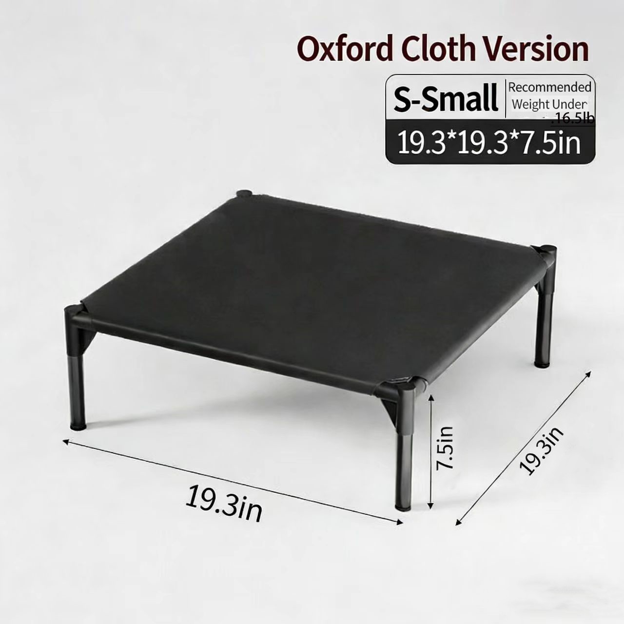 Cooling Elevated Dog Cat Bed S-XL Portable Raised Cot for Indoor Outdoor Comfort