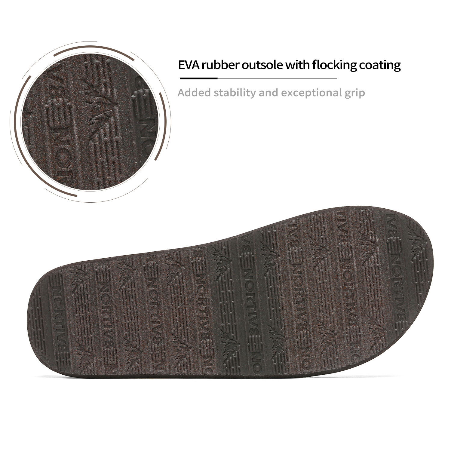 NORTIV 8 Men's Flip Flops Beach Sandals Lightweight EVA Sole Comfort Thongs