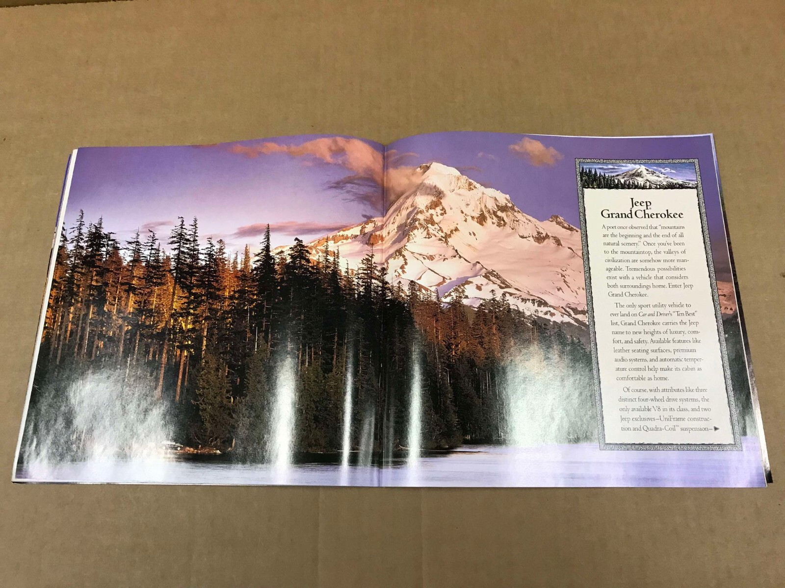 Vintage 1995 The Jeep Book Dealership Salesman Brochure