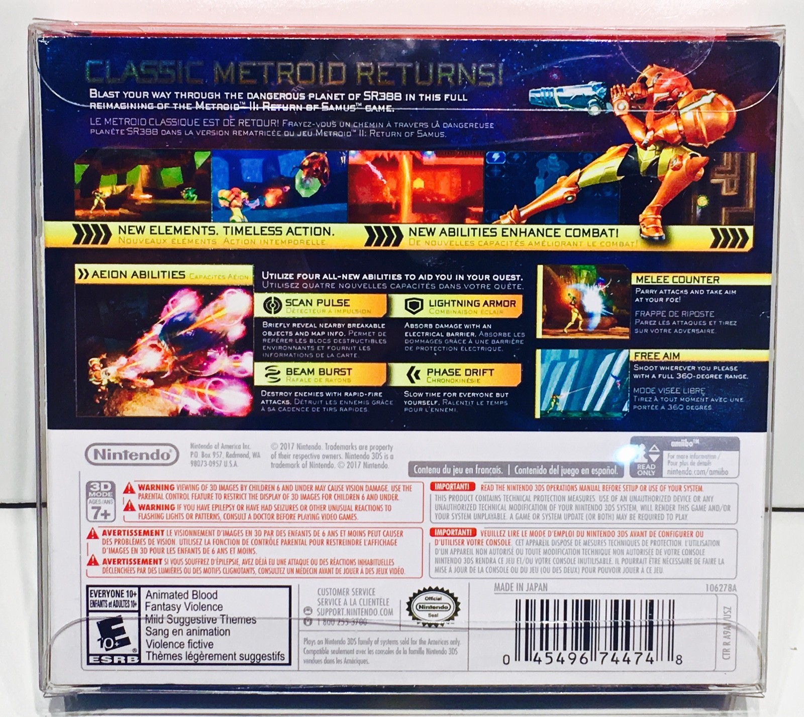 1 Box Protector for Metroid Samus Returns Special Edition Nintendo 3DS NTSC ONLY