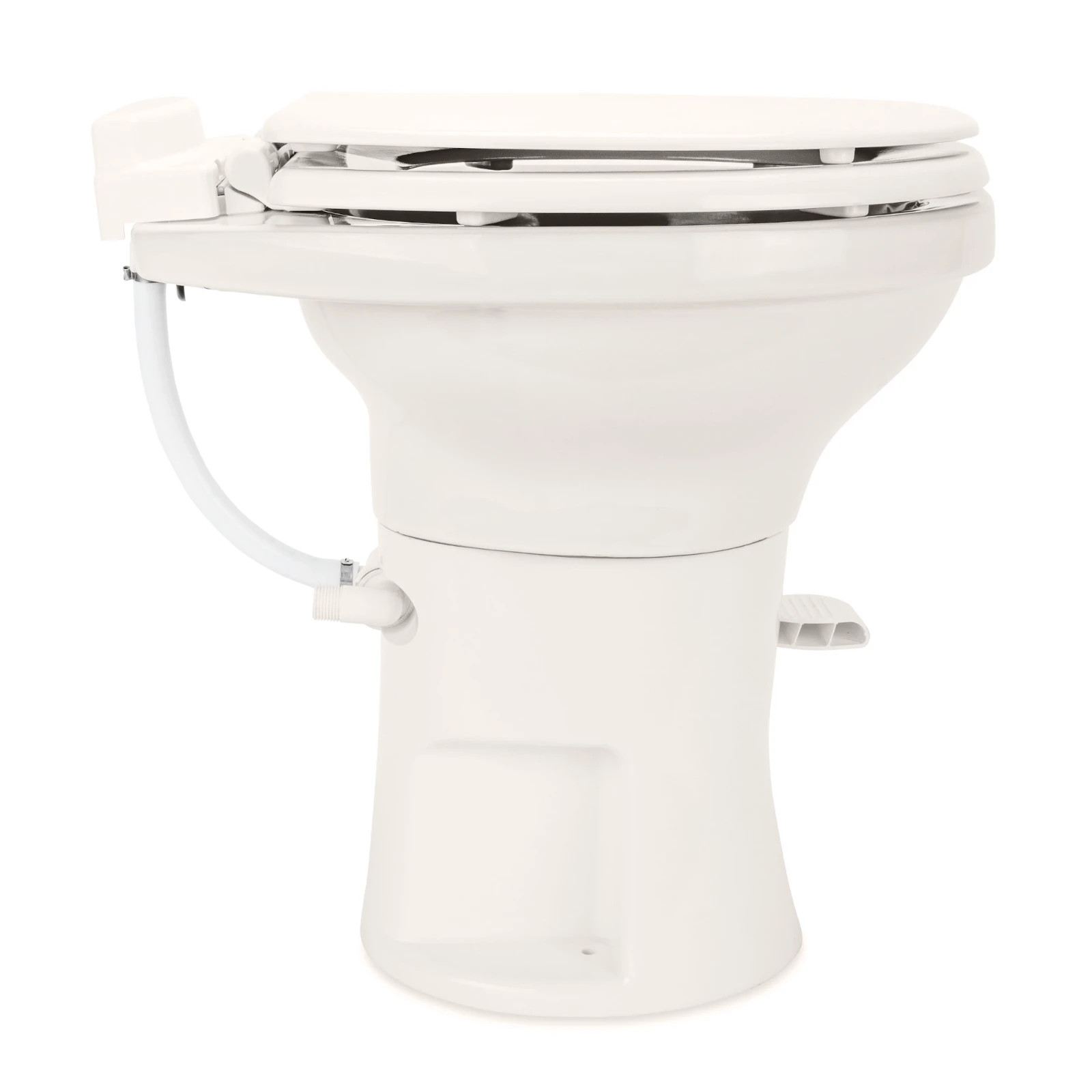 Camco 41715 Premium Ceramic Gravity Toilet , Bone