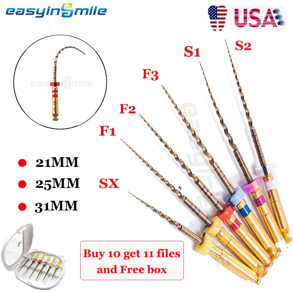 Easyinsmile Dental Endo Rotary Files X-Pro Gold Taper NITI Endodontic Files