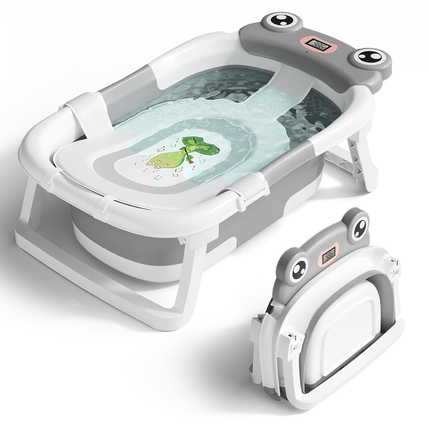 Bañera para bebé, bañera plegable para recién nacidos, ideal para bebés y niños