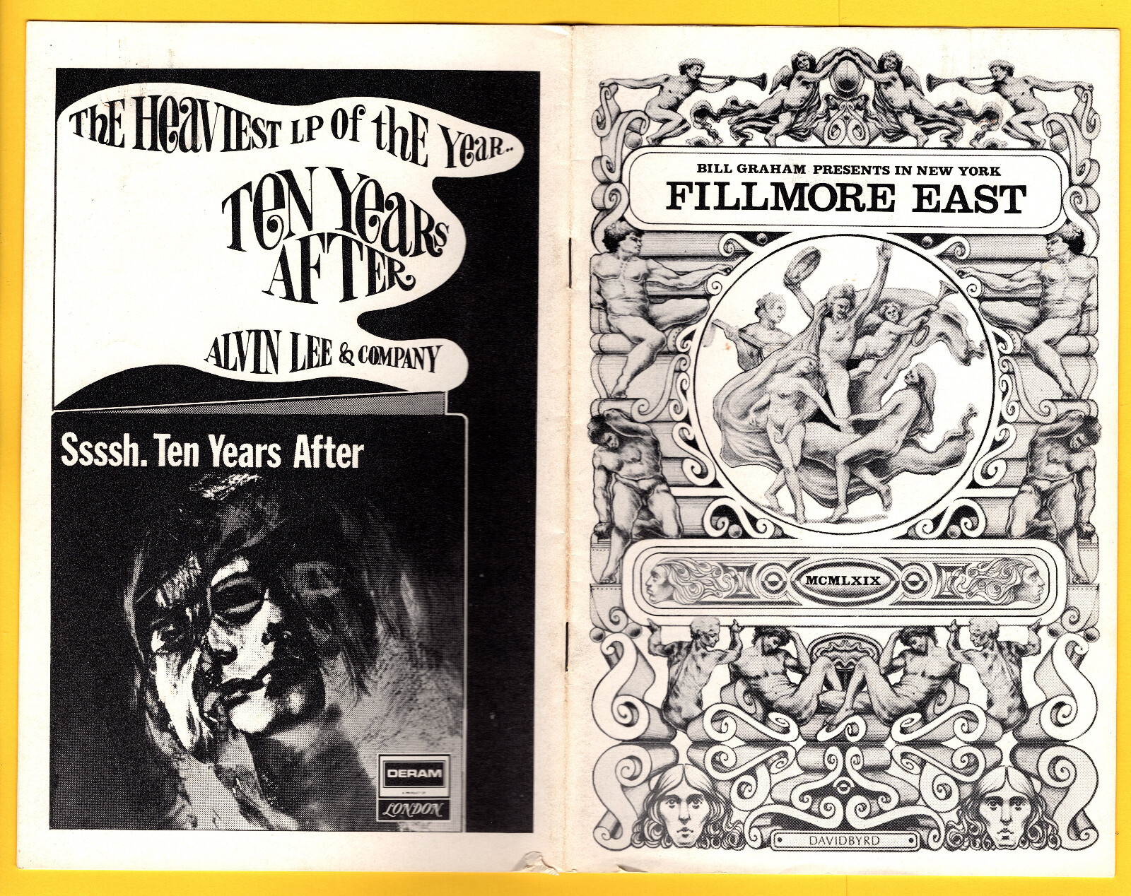 Ten YearS After Mother Earth BiLL Graham FiLLmore EaSt 1968 Program