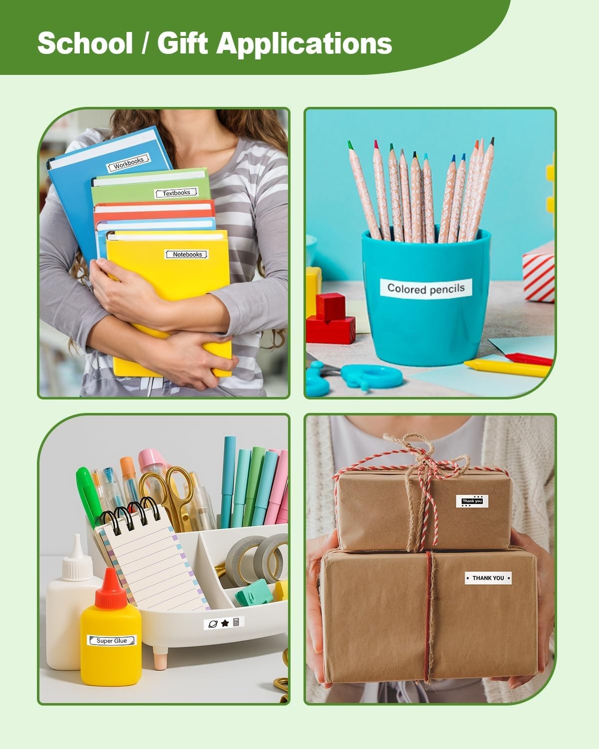 5 Pack Replace DYMO LetraTag Refills 91330 10697 White Paper Label Tape 12mm 4m