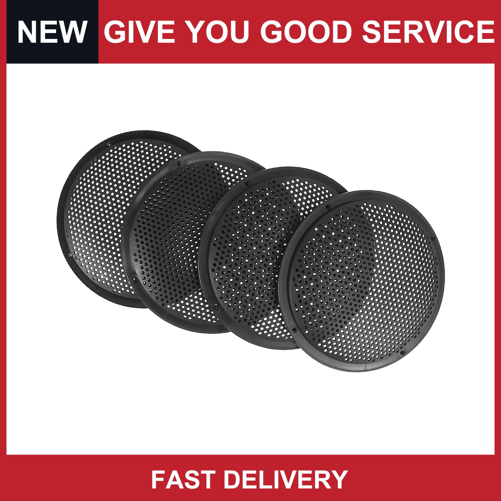 4PCS 8 Inch Car Subwoofer Speaker Grills Cover Mesh Guard Protector Universal