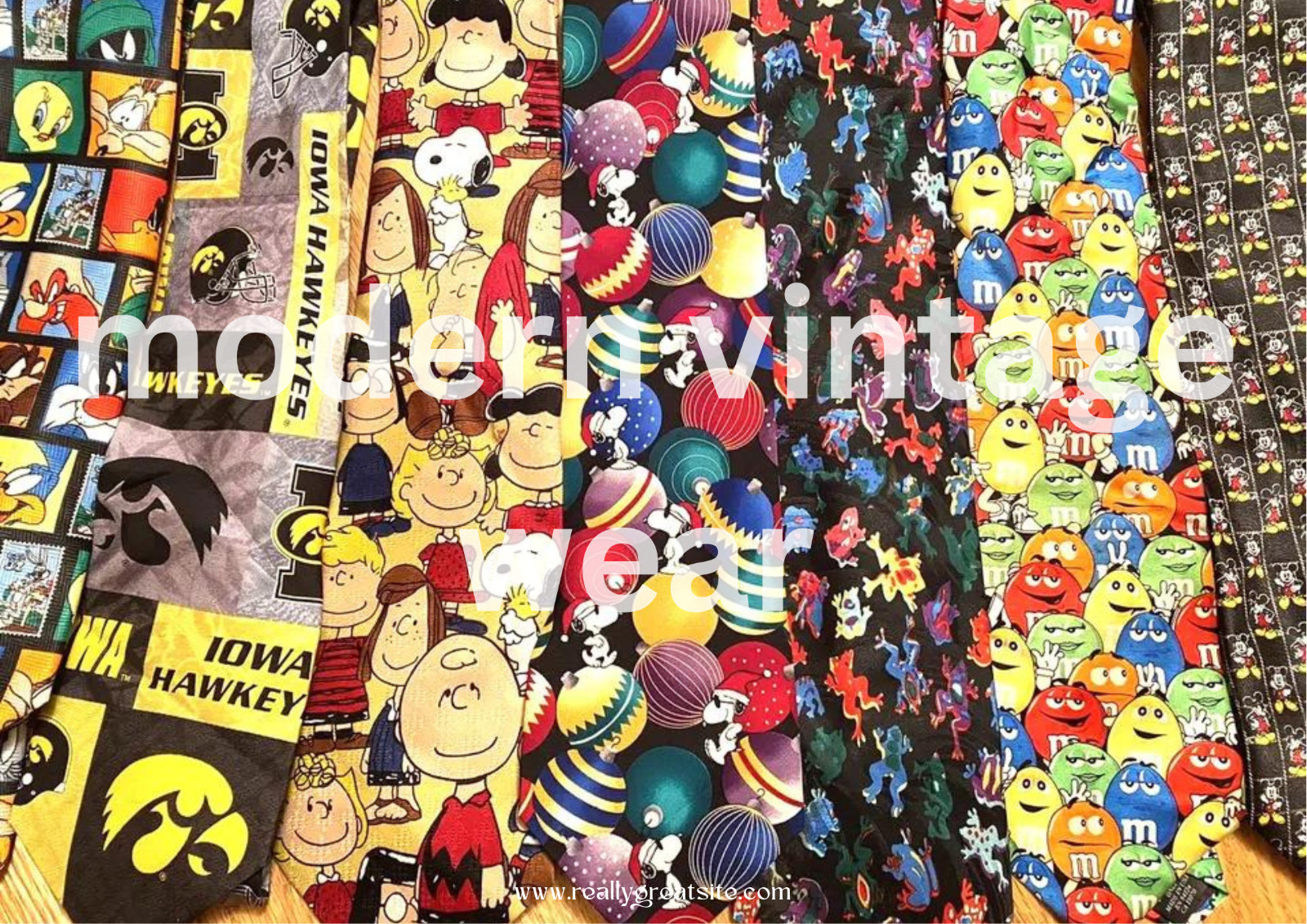 100 Pc Mens Novelty Neckties Lot Sport Looney Tunes Food XMas Cartoon Mix