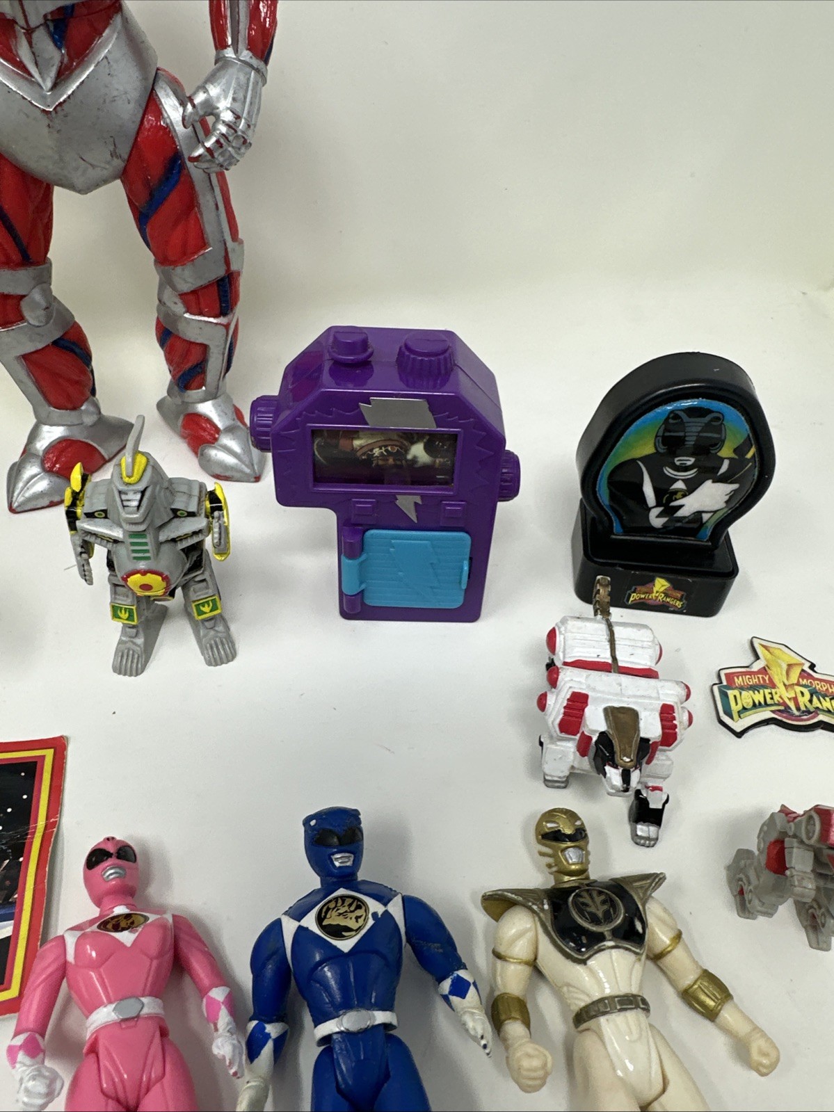 Vintage Power Rangers Toy Lot Bandai 90s Figures parts, and other Items.