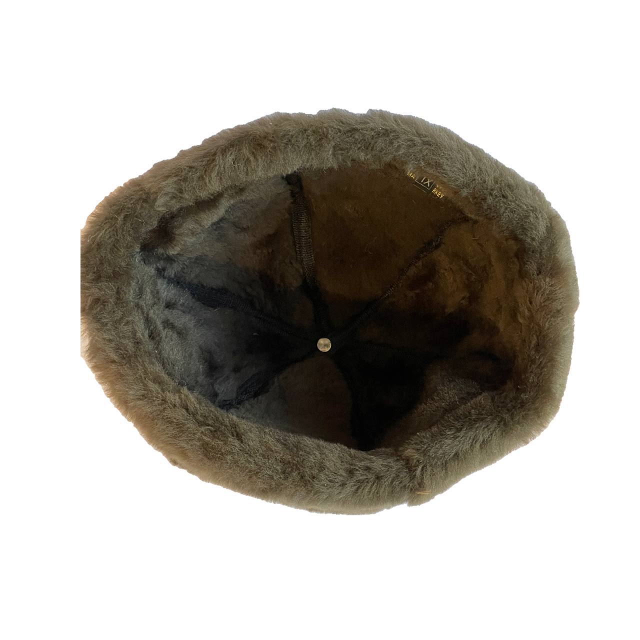 Real Shearling Sheepskin Winter Hat | Fur Beanie Leather Skull Hat