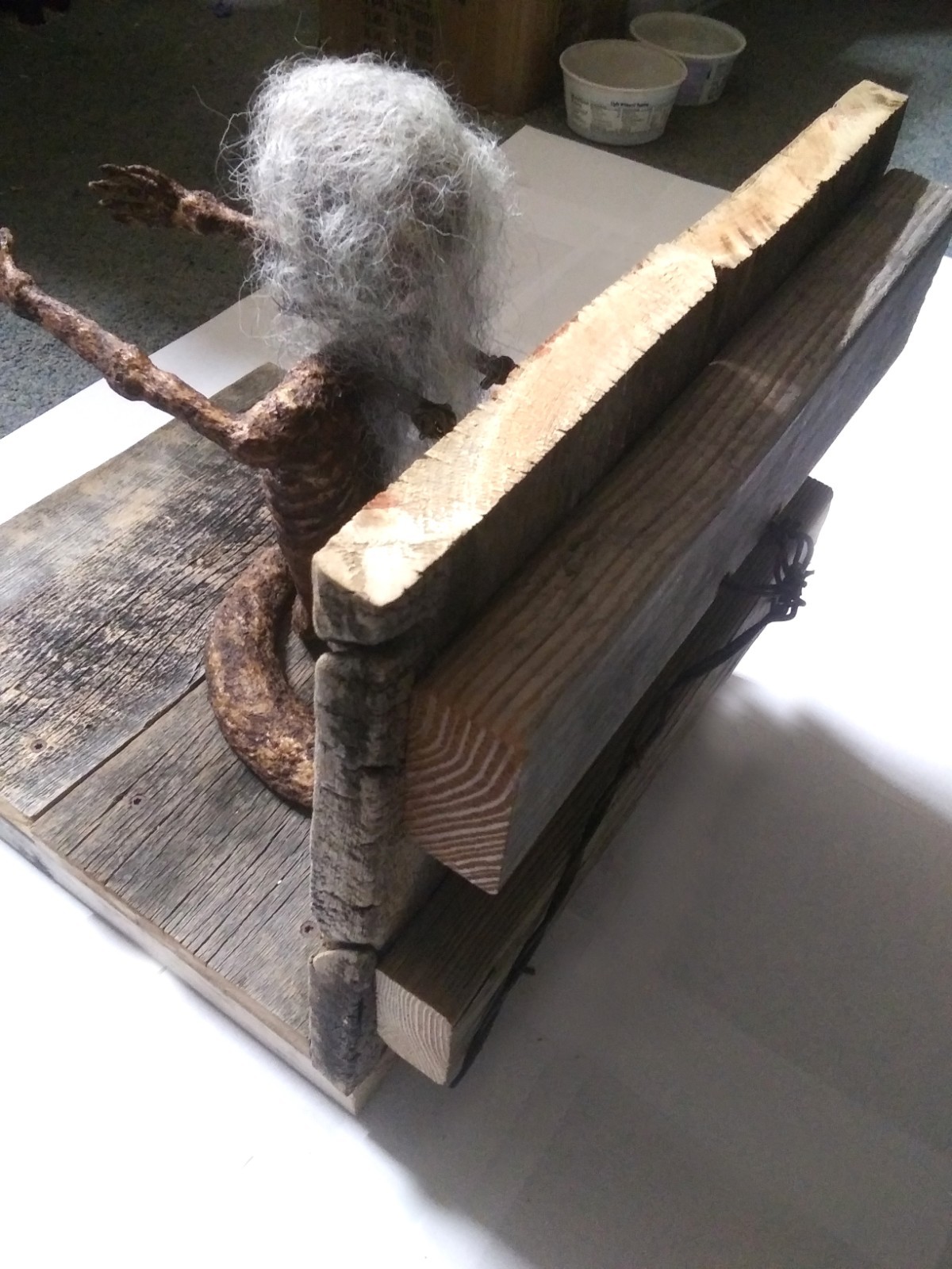 Sideshow Snake Girl Display Primitive Art Statue Very Rare Oddity MUST SEE PICS!