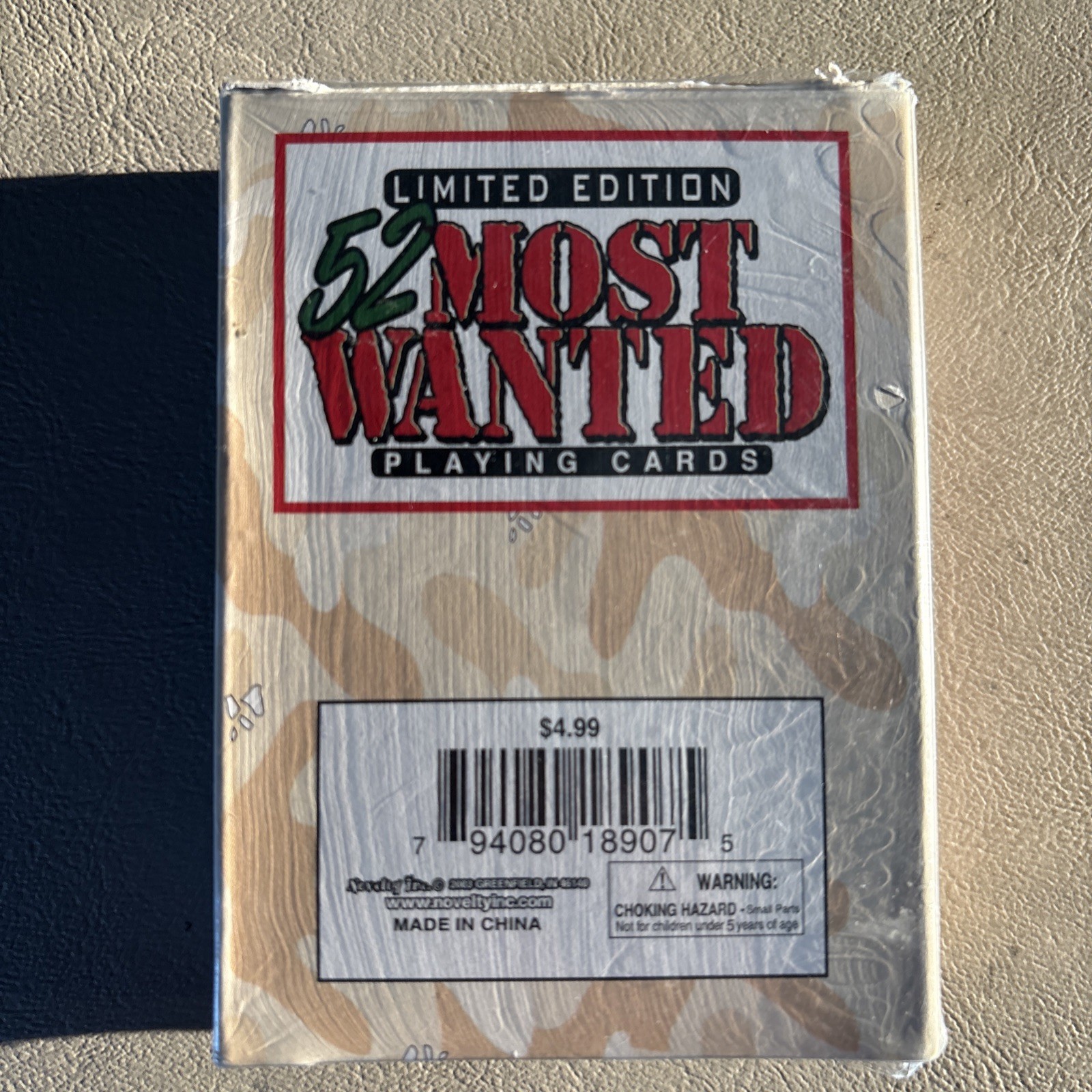 52 Most Wanted Playing Cards Desert Storm Iraq New - Including Saddam Hussein