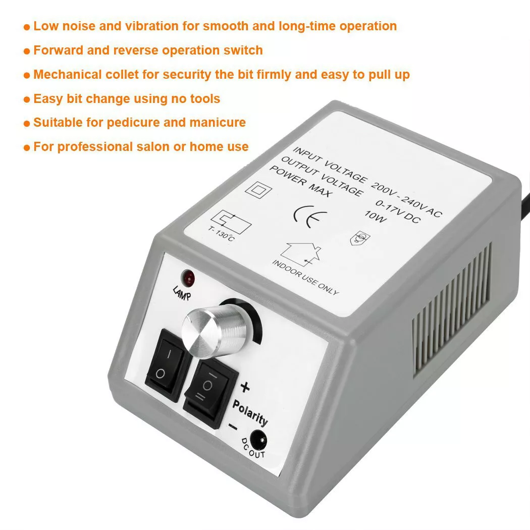 PROFESSIONAL ELECTRIC NAIL FILE DRILL Manicure Tool Pedicure Machine Set kit