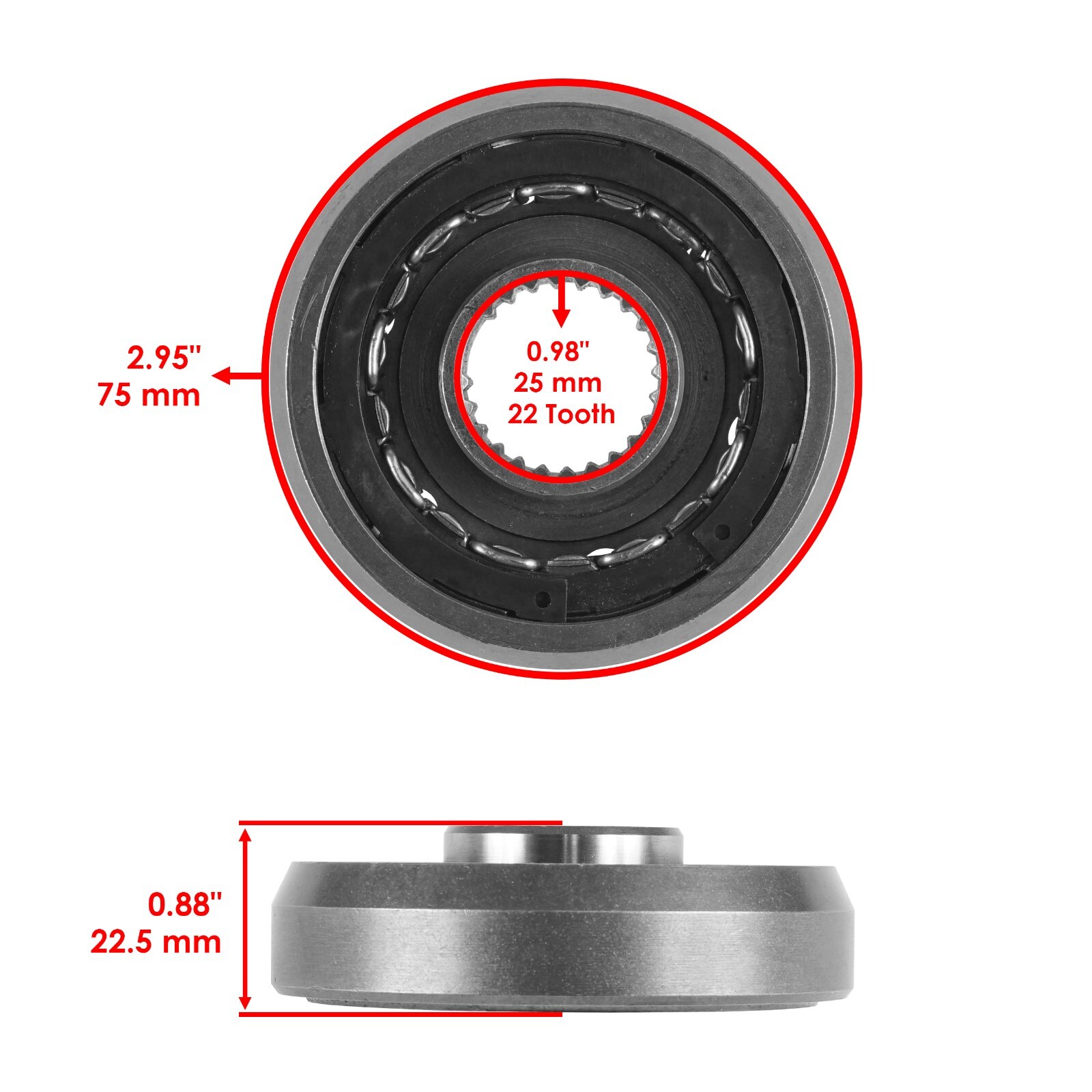 Starter And Starter Clutch And Driven Gear Set for Honda TRX450ER 2006-2014