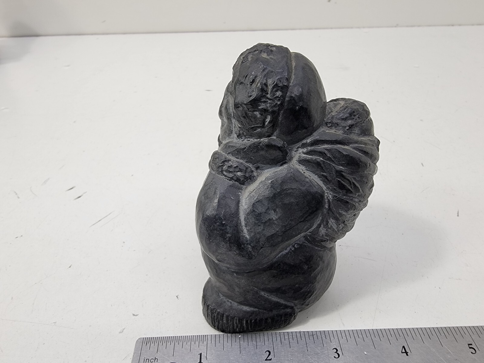 Vintage Wolf ALASKAN Soapstone Carving Sculpture Inuit ESKIMO