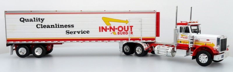 1:43 Peterbilt 359 Tractor Trailer: In-N-Out Burger