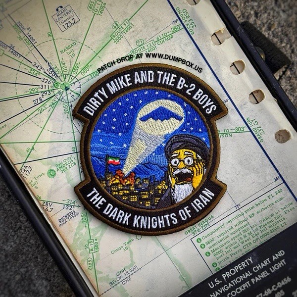 The B-2 Boys: Operation Epic Fury “The Dark Knights Of Iran” B-2 Squadron Patch