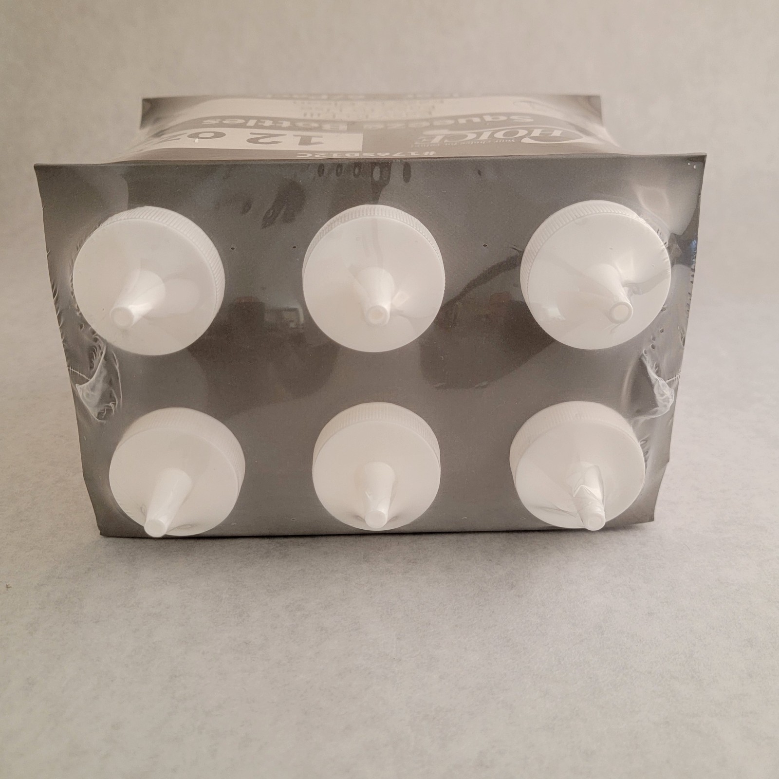 Clear Choice Squeeze Bottles 12 oz Restaurant Condiments With Top PACK OF 6 NEW