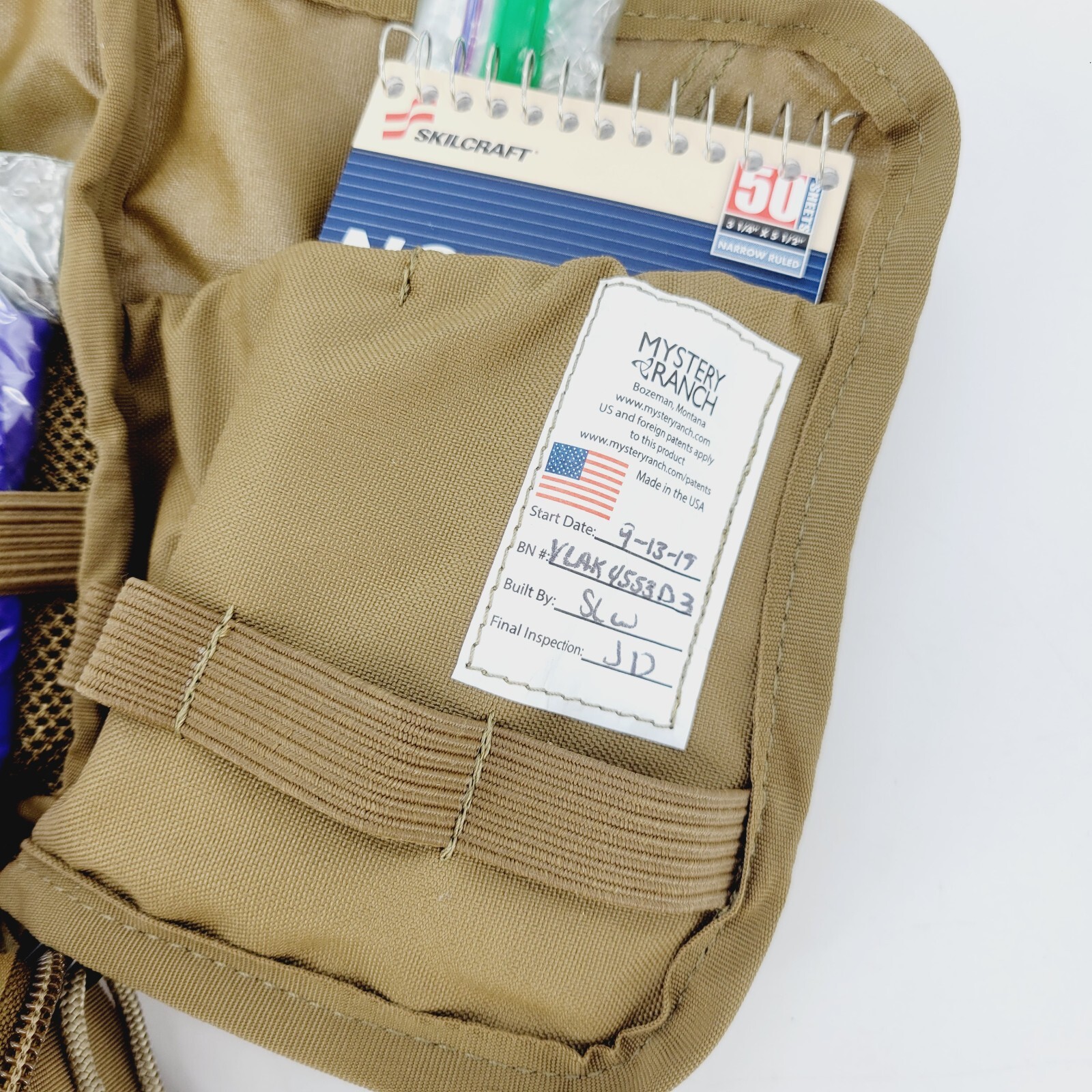 Mystery Ranch IPOCK Individual Point Capture Kit Coyote VLAK Evidence Collection