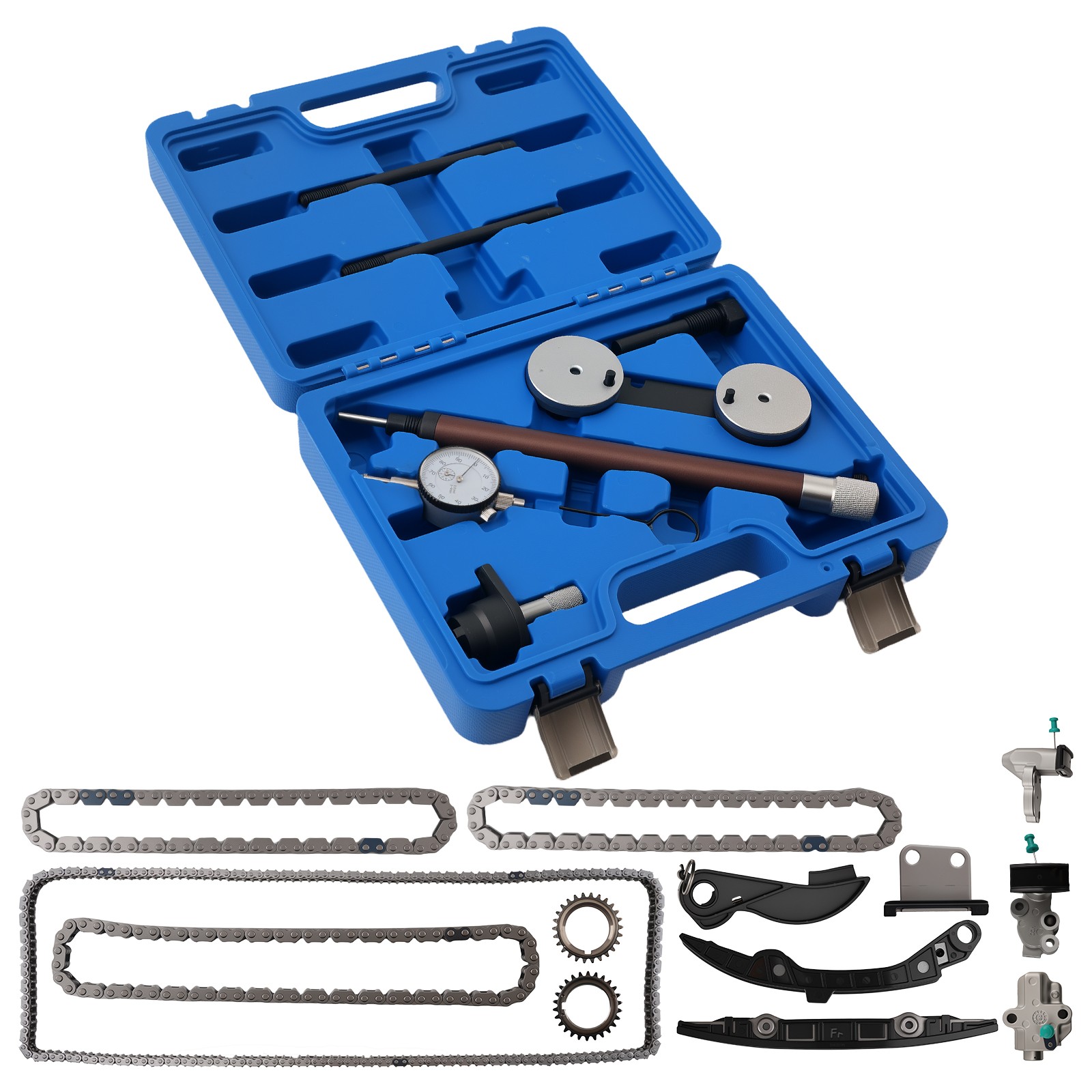 3.5L Timing Chain Kit + Toolbox For 17-24 Nissan Pathfinder Infiniti QX60 VQ35DD