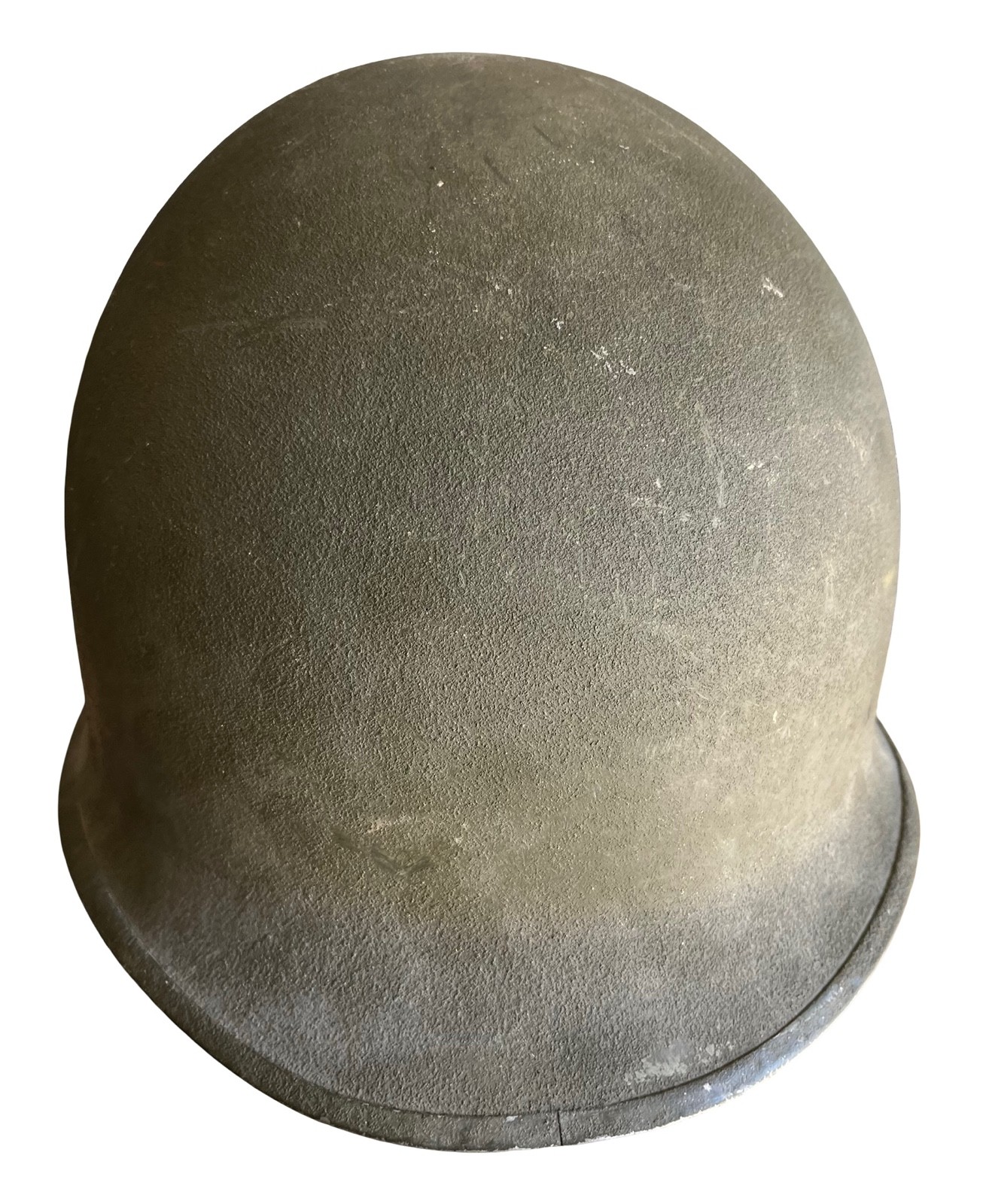 Vintage WW2 Era US McCord Front Seam M1 Helmet Stamped 121C & Firestone Liner