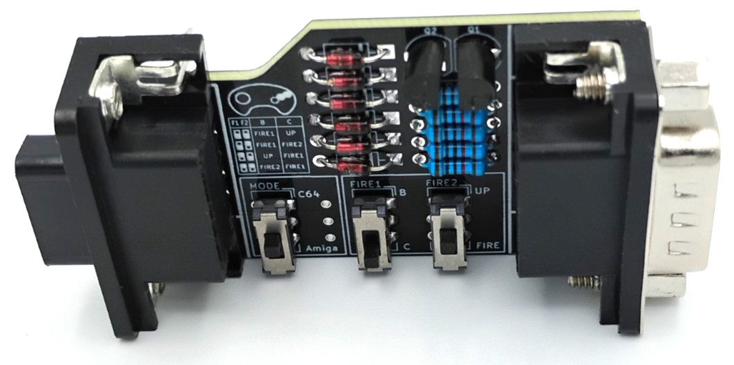 Commodore 64 & Amiga Adapter For Using Sega Genesis Gamepads - USA Seller