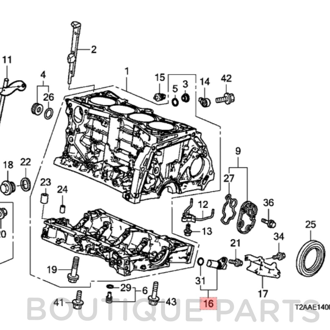 Genuine OEM Crankshaft Position Sensor 37500-R60-U01 CKP for Honda Accord Civic