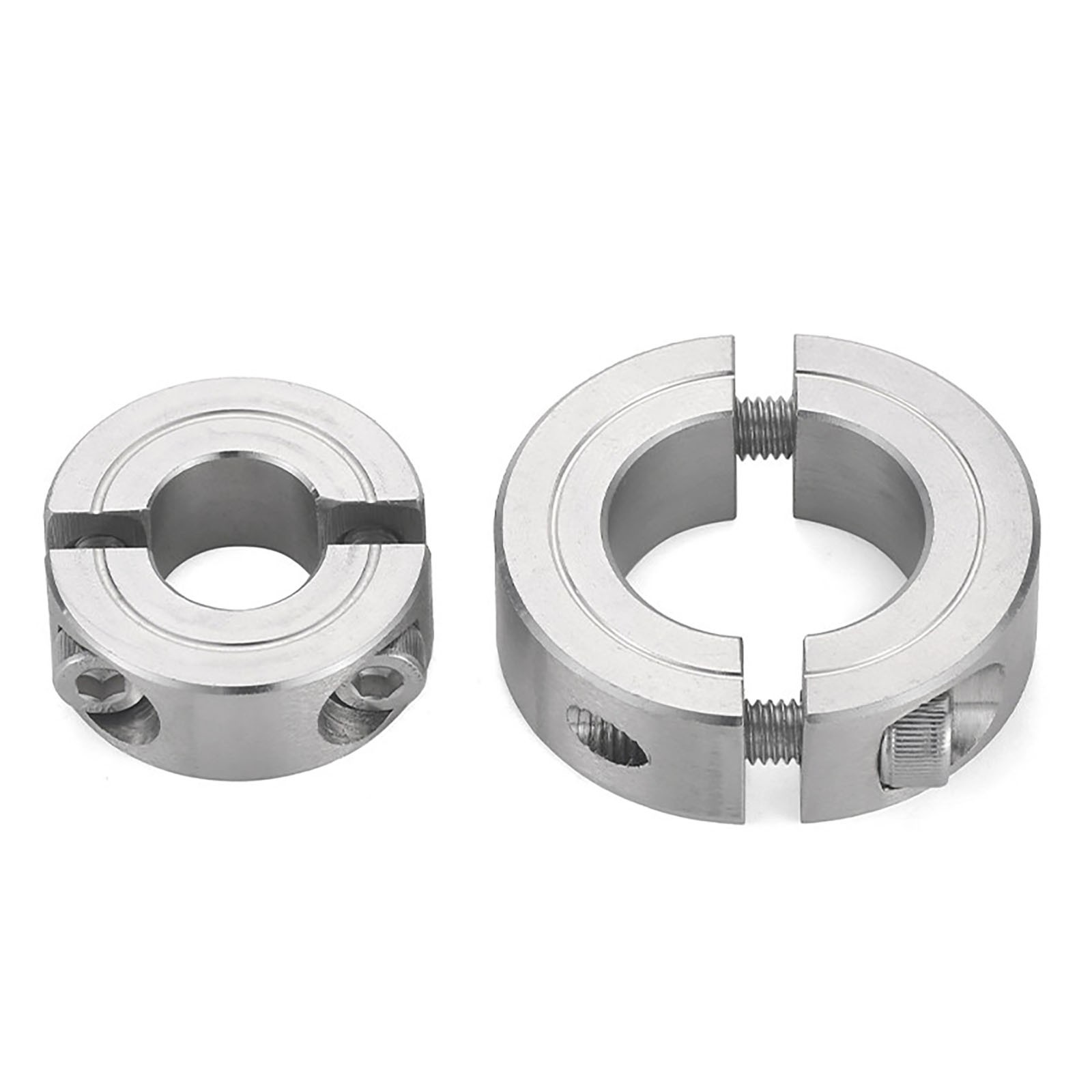 304 Stainless Steel Double Split Shaft Collar 2-Piece Clamping Metric Axle