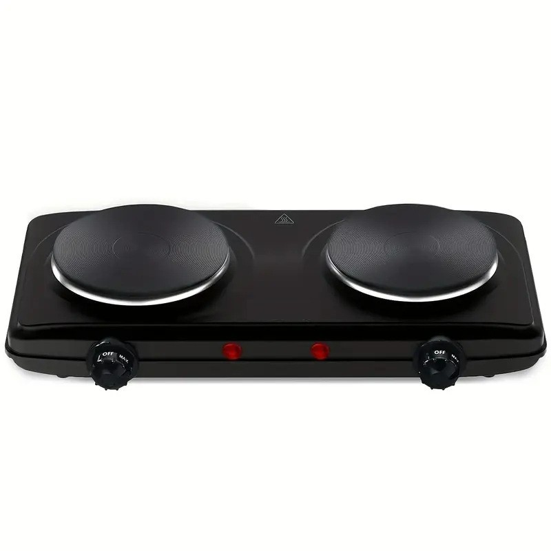 Portable Hot Plate Electric Stove Cooktop Double Burner 120V Burner for Cooking
