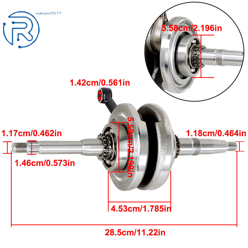 150cc Crankshaft Assembly For Scooters With 4-Stroke GY6 Motors US