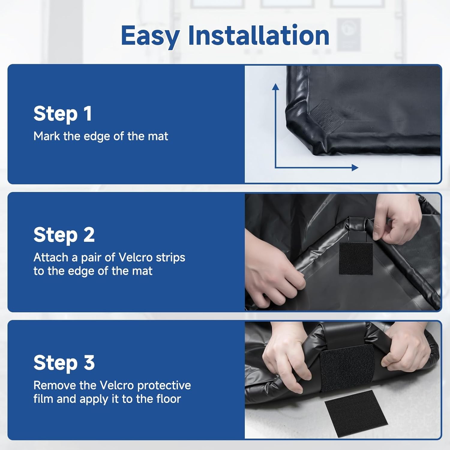 MOPHOTO Containment Garage Floor Mat Under Car HeavyDuty WaterproofGarage Carpet