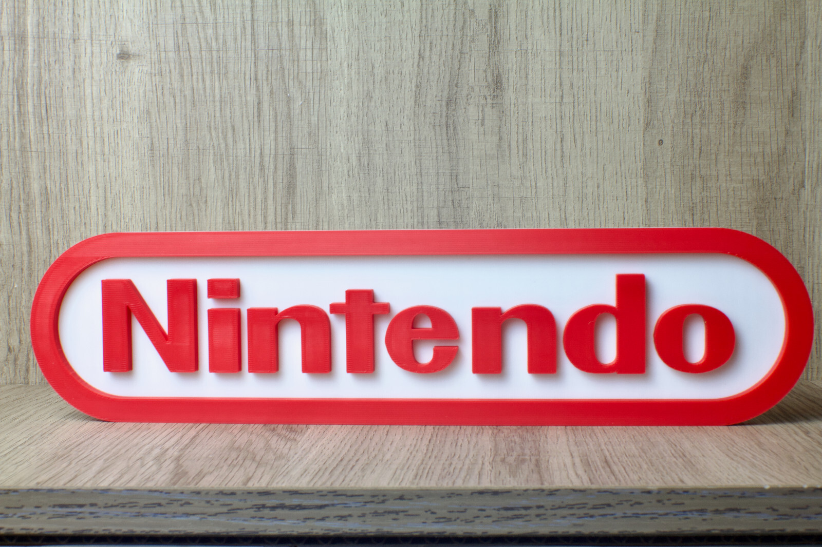 Large Nintendo Logo Video Game Wall Art Collectable Sign