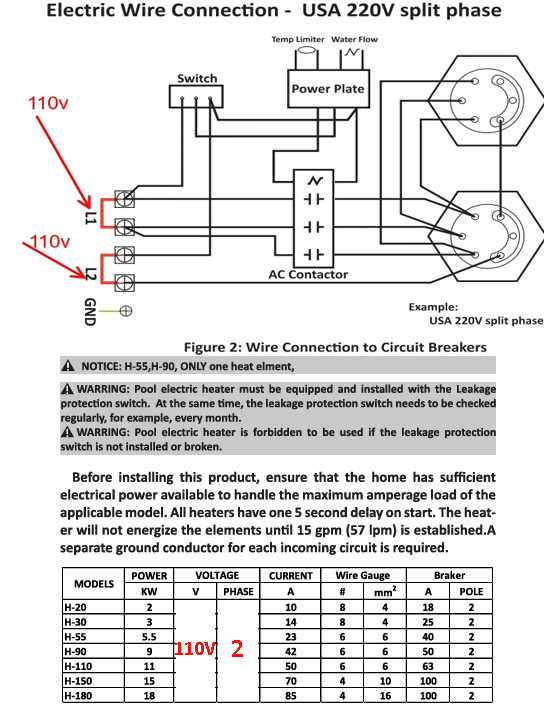 11KW Electric Swimming Pool Water Heater Thermostat Hot Tub 110V US STOCK
