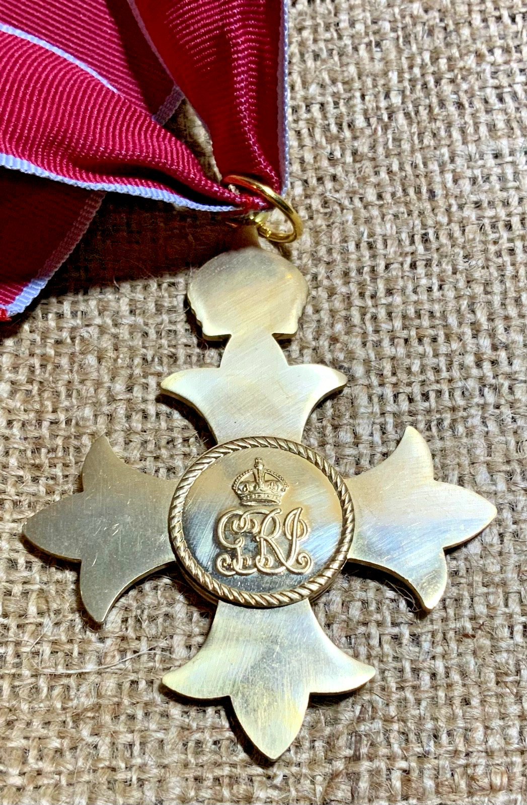 CBE neck badge order of the British empire quality replica civil ribbon