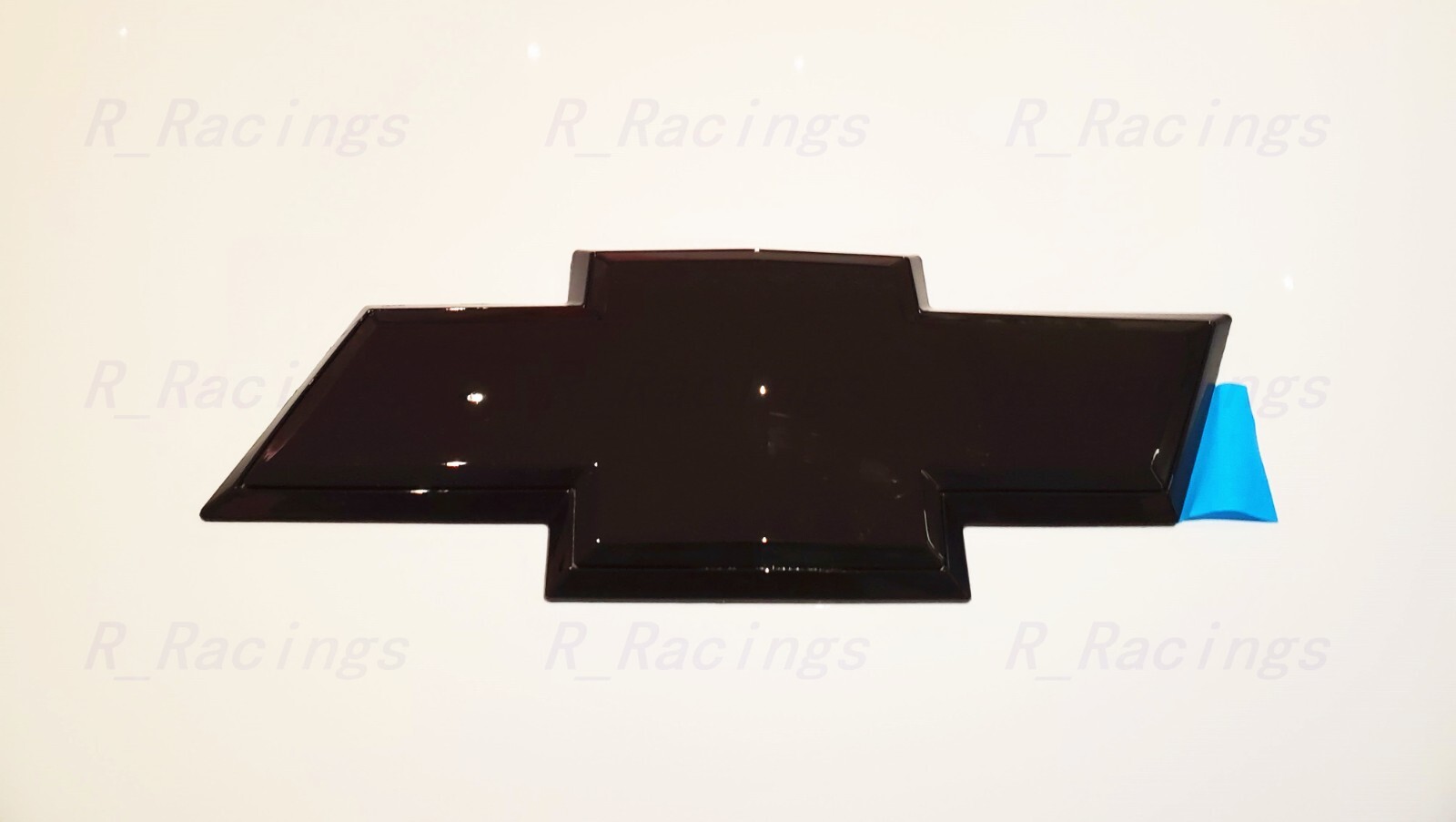 Front Rear Bowtie Emblem Gloss Black 2007-13 Silverado 1500 2007-10 2500HD3500HD