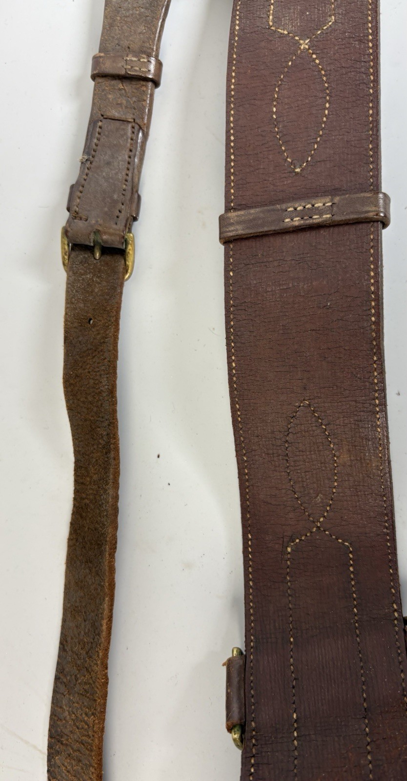 WWI US Army Officer Sam Browne Belw/ Shoulder Strap~AP&S Maker~Size 36
