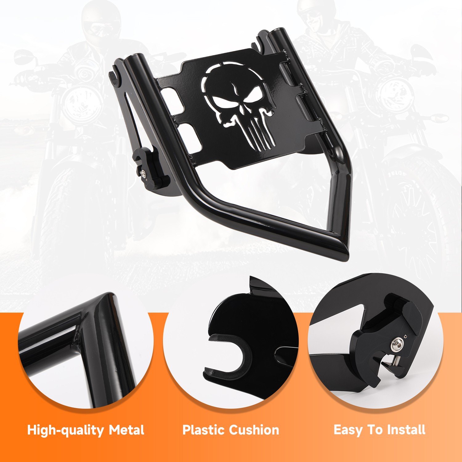 Luggage Rack for Harley Harley Touring 2009-2025 Rear Grab Handles Bracket Kit
