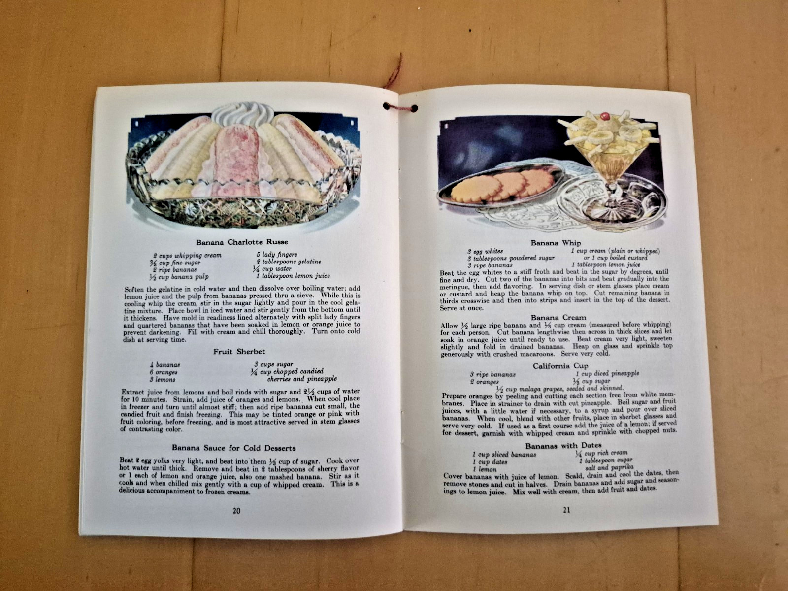 Vintage 1929 YES! HOME MADE BANANA RECIPES Bauerlein Advertising Recipe Booklet