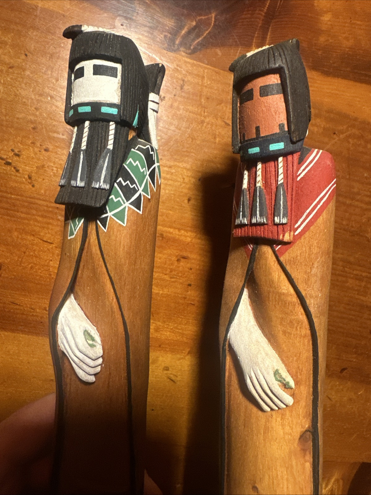 Dewayne Ahownewa Hopi Kachina Carved Wood Dolls Hopi Arts 2nd Mesa Arizona Vtg